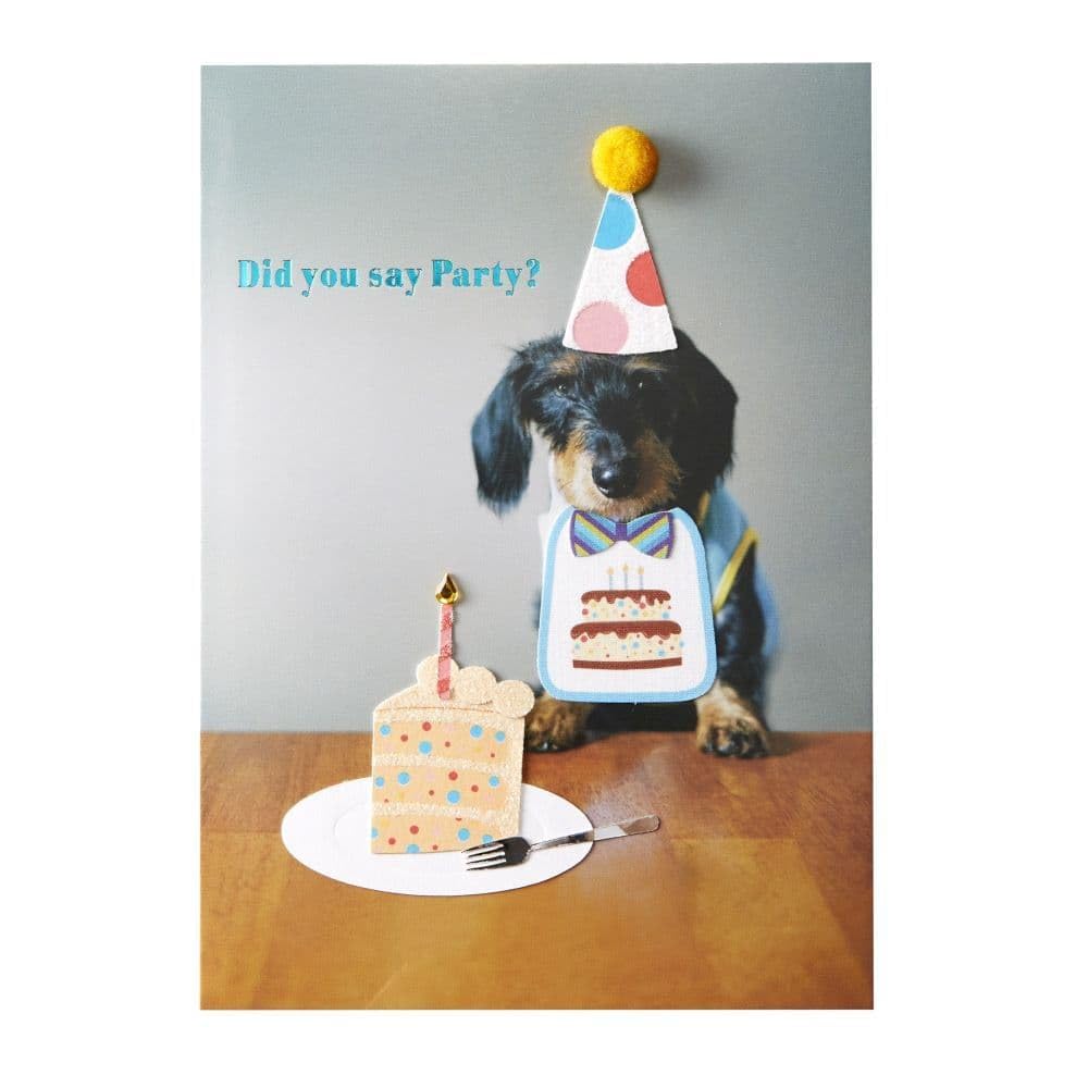 Pup with Cake Birthday Card - Funny Dog Birthday Greeting Card for Dog Lovers - Perfect for Birthdays, Parties & Special Occasions