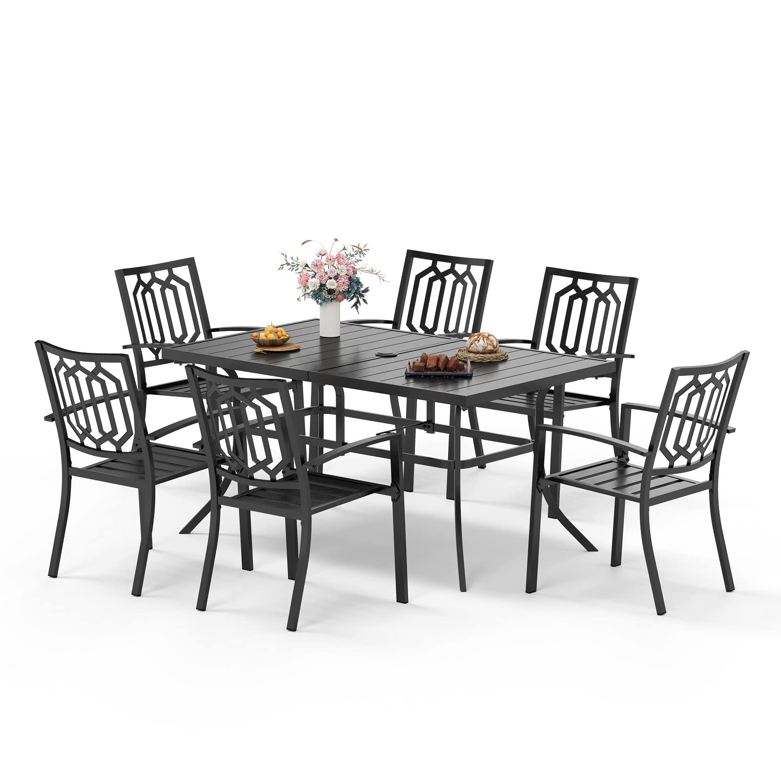 Sophia & William 7-Piece Outdoor Dining Set for 6 - 60