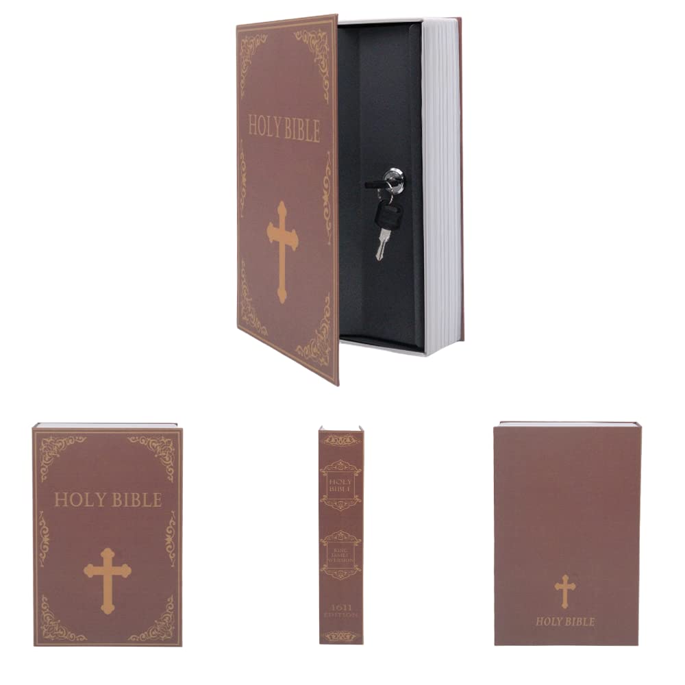 Secret Book Safe Storage Box with Key Lock - 9.5