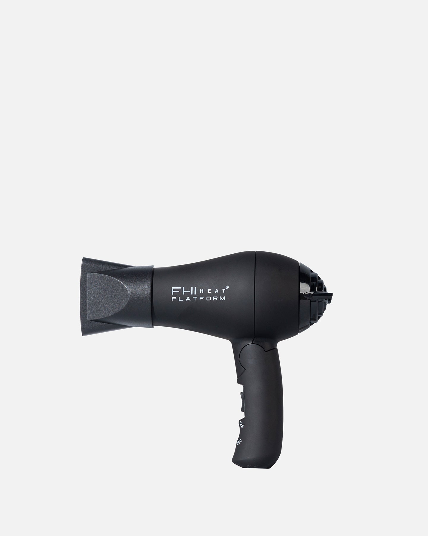 Soft Touch Black Platform Mini Dryer - Compact & Lightweight Hair Dryer for Travel, Home, and Salon Use