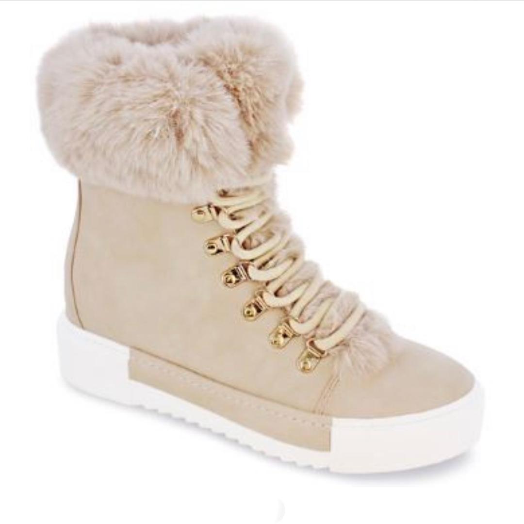 Robin Women's Sneaker Booties in Nude - Comfortable Casual Shoes for Walking, Work & Everyday Wear
