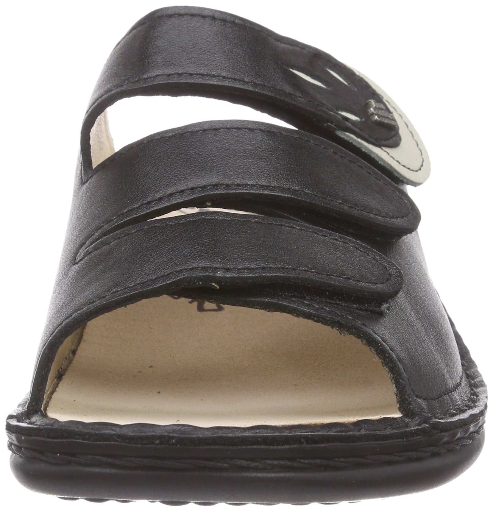 Finn Comfort Women's Wedge Heel Open Toe Sandals - Comfortable Summer Casual Shoes for Walking, Travel & Beach | Size 4 US