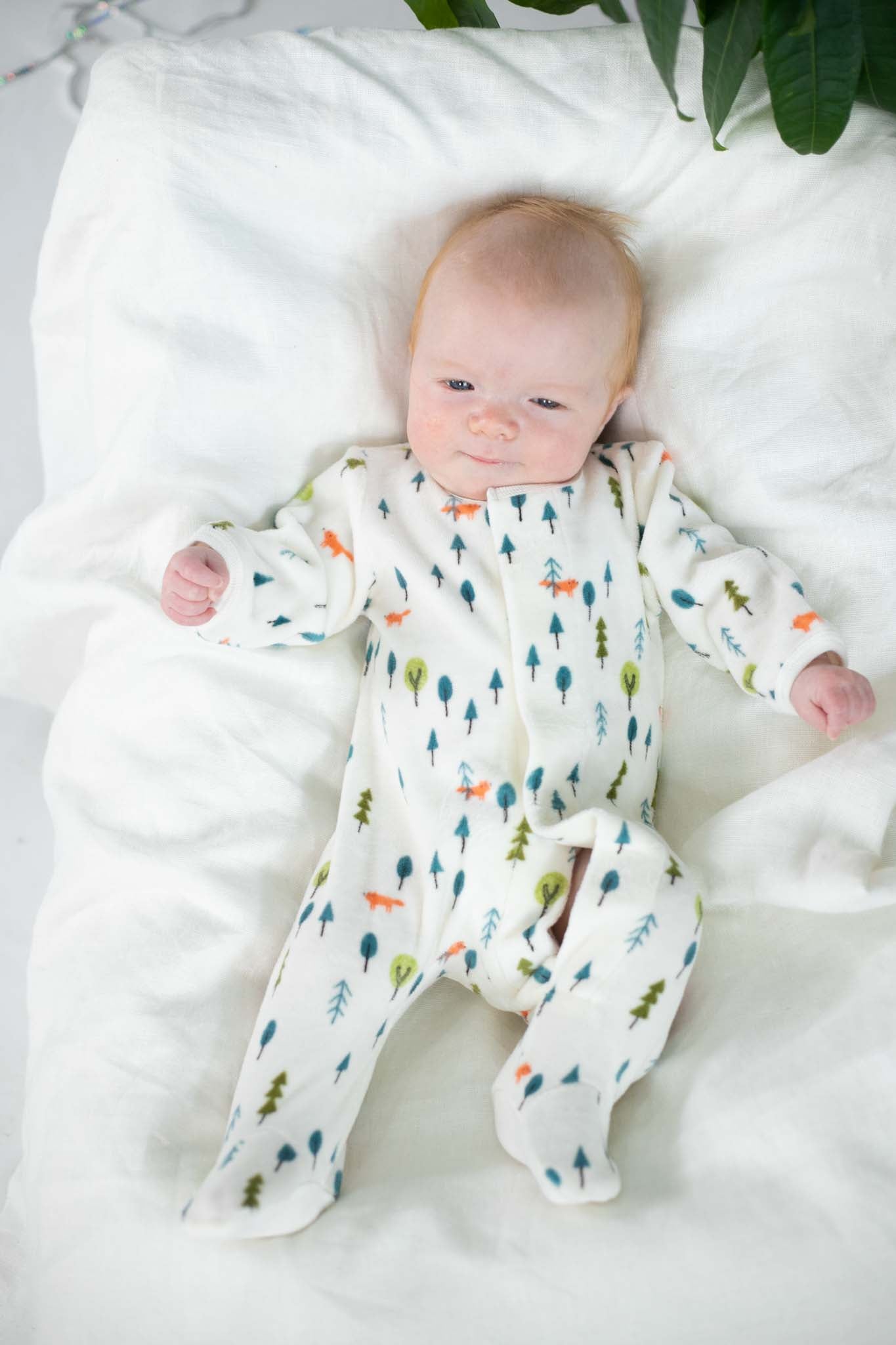 Soft Velour Magnetic Footie Pajamas for Baby Boys - Cozy & Easy Diaper Changes | Perfect for Nursery, Bedtime & Winter Outfits