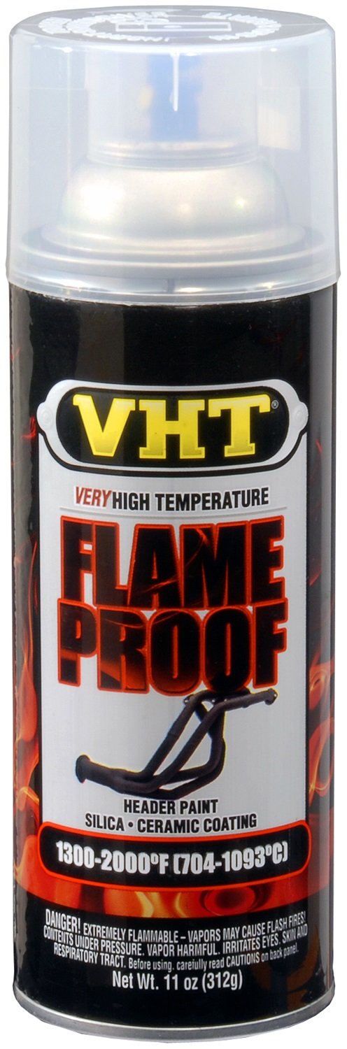 VHT Flameproof High Heat Clear Coating - Satin Finish for Automotive, Industrial & DIY Projects - Heat Resistant Paint for Engines, Exhausts & Grills