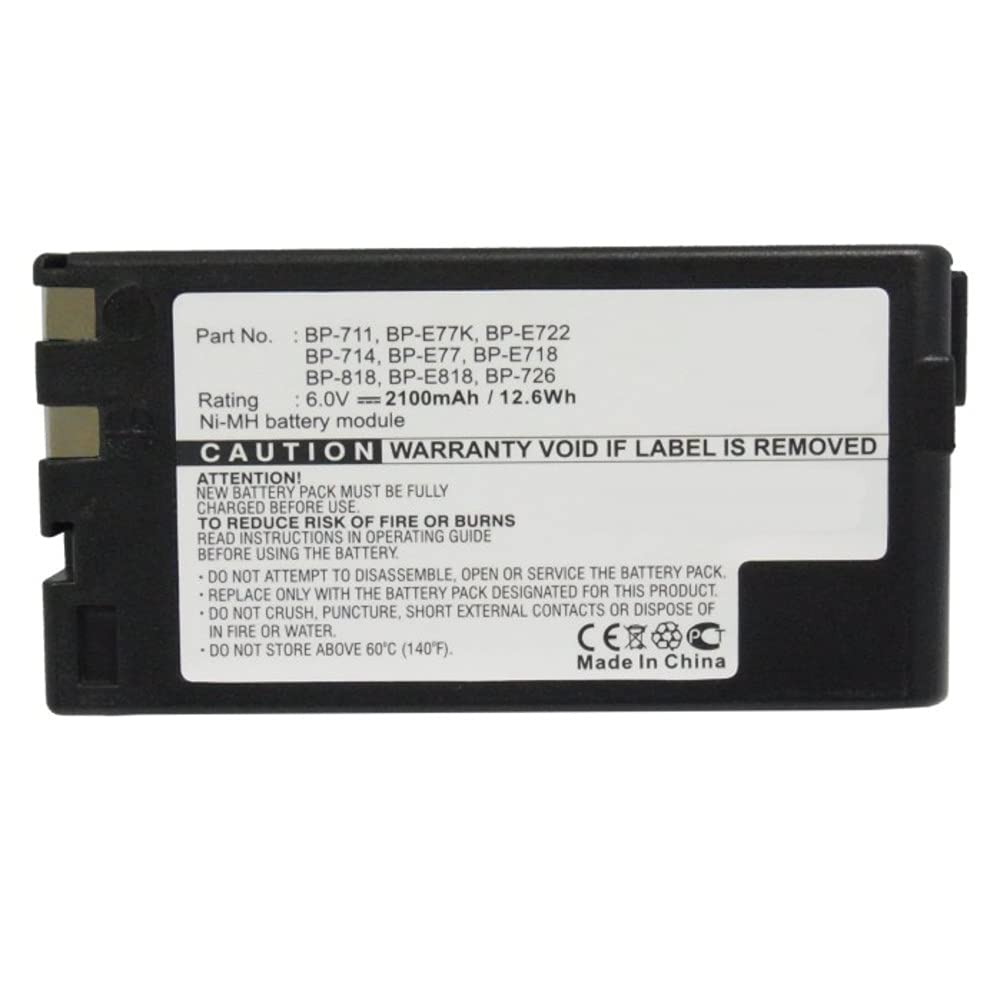 Synergy Digital Camera Battery for Canon E06 & VTLC50 - 2100mAh Ni-MH Rechargeable Battery (6-Pack) - Perfect for Travel Photography and Professional Shooting