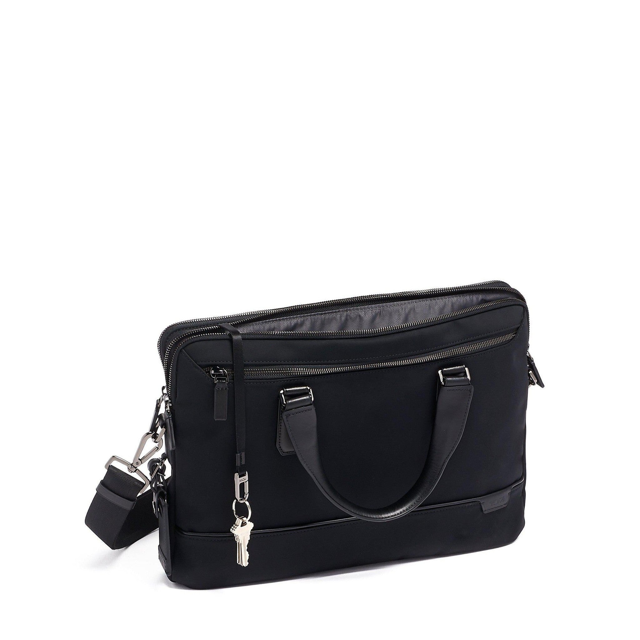 TUMI Harrison Sycamore Nylon Slim Briefcase for Business Professionals - Lightweight Laptop Bag for Work, Travel & Office Commute
