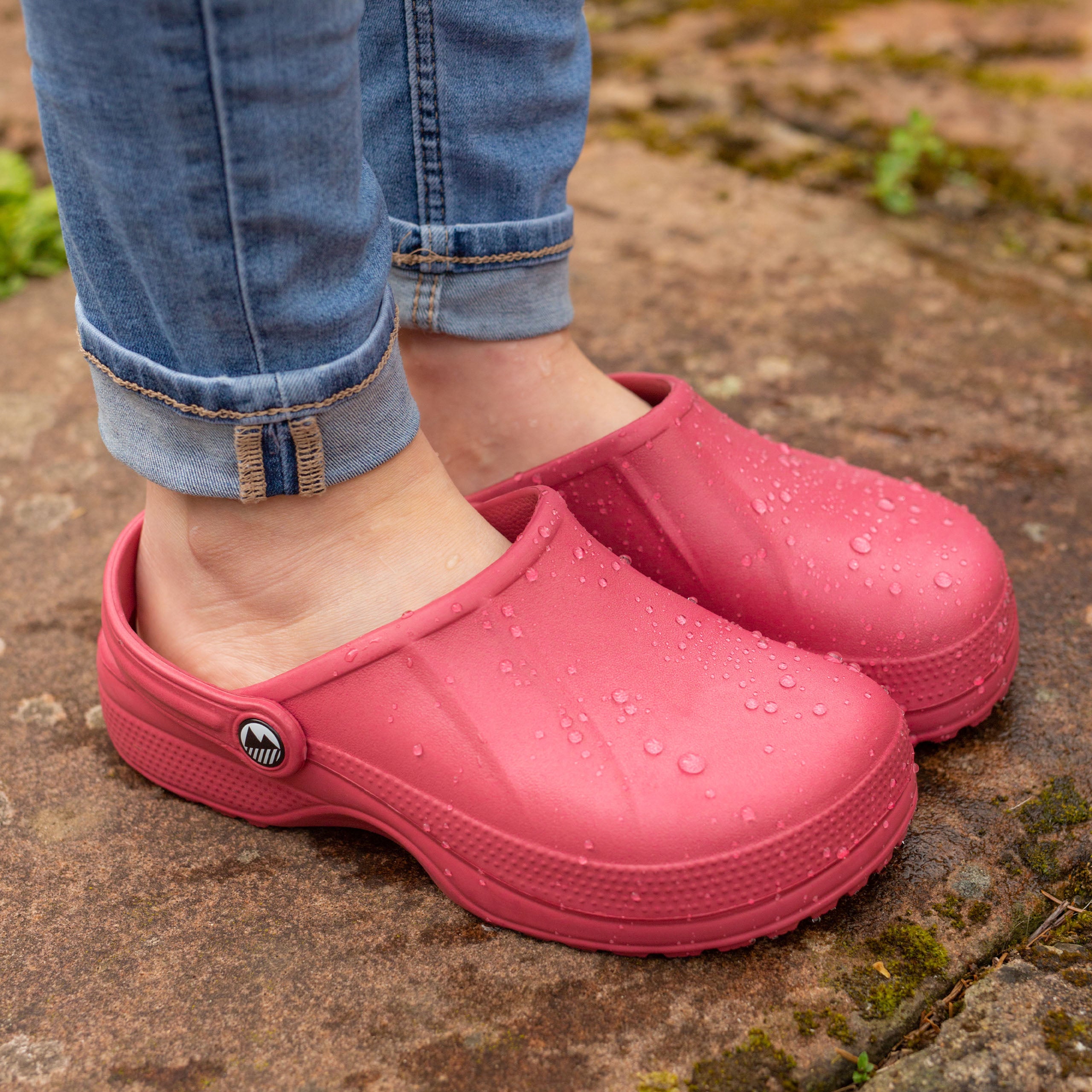 Women's Classic Allonby Garden Clogs - Wide Fit Comfortable Slip-On Shoes for Gardening, Outdoor & Indoor Use