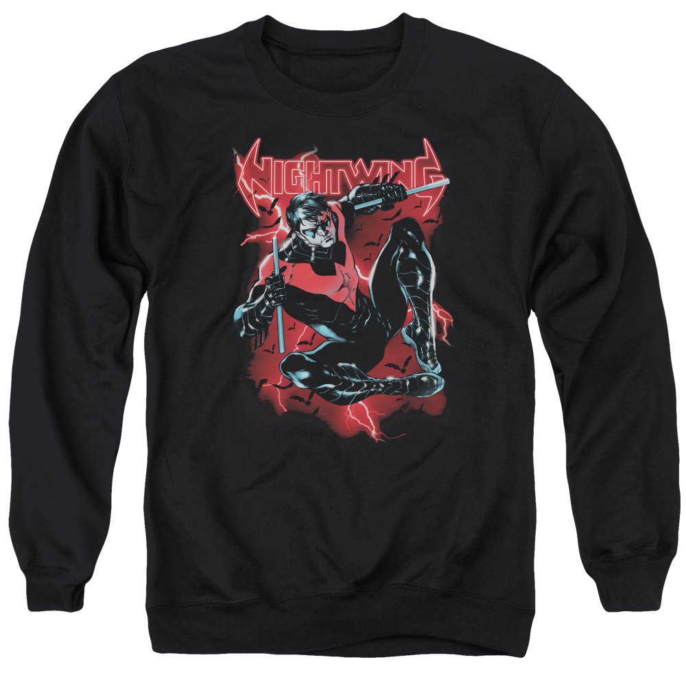 Batman Lightwing Unisex Crewneck Sweatshirt for Men & Women - Casual Superhero Graphic Hoodie for Cosplay, Halloween & Everyday Wear
