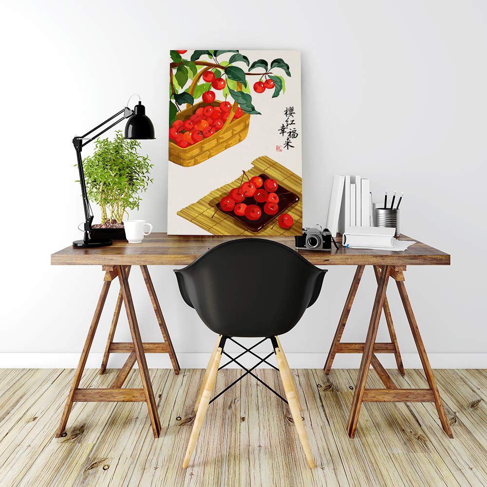 Wall26 Classical Fruit Canvas Wall Art - 16x24 Inches Framed Prints for Bedroom, Living Room, Kitchen & Office Decor