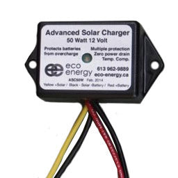 50W 12V Solar Charge Controller - Eco Energy MPPT Regulator for 12V Solar Panels | Perfect for RV, Boat, Off-Grid & Home Solar Systems