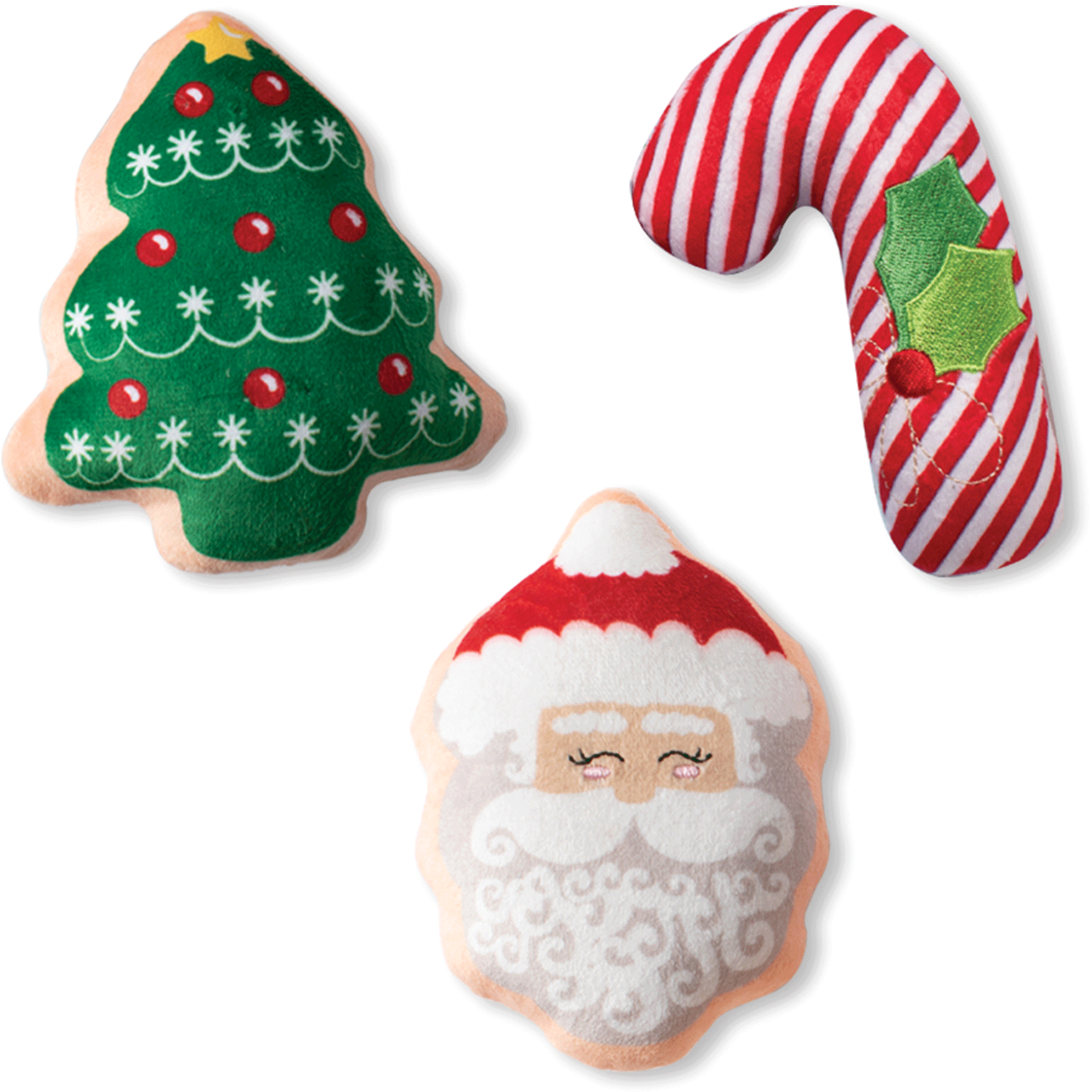 Fringe Dear Santa Multi Dog Toys - Fun Holiday Chew Toys for Small & Large Dogs - Perfect for Christmas Gifts & Playtime