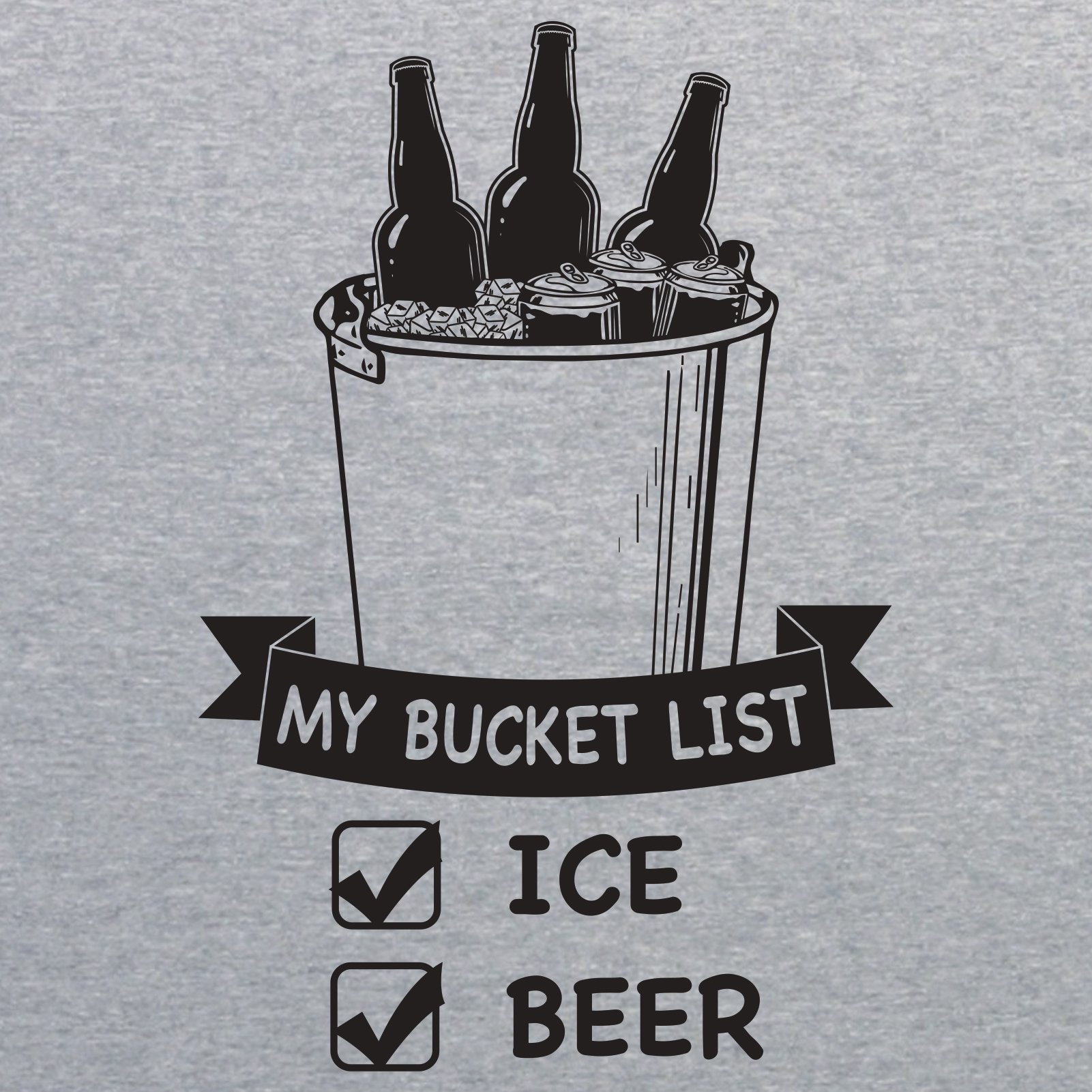 Funny Beer Bucket List Graphic T-Shirt - Hilarious Drinking Checklist Tee for Men & Women - Perfect for Parties, Bars, and Gifts