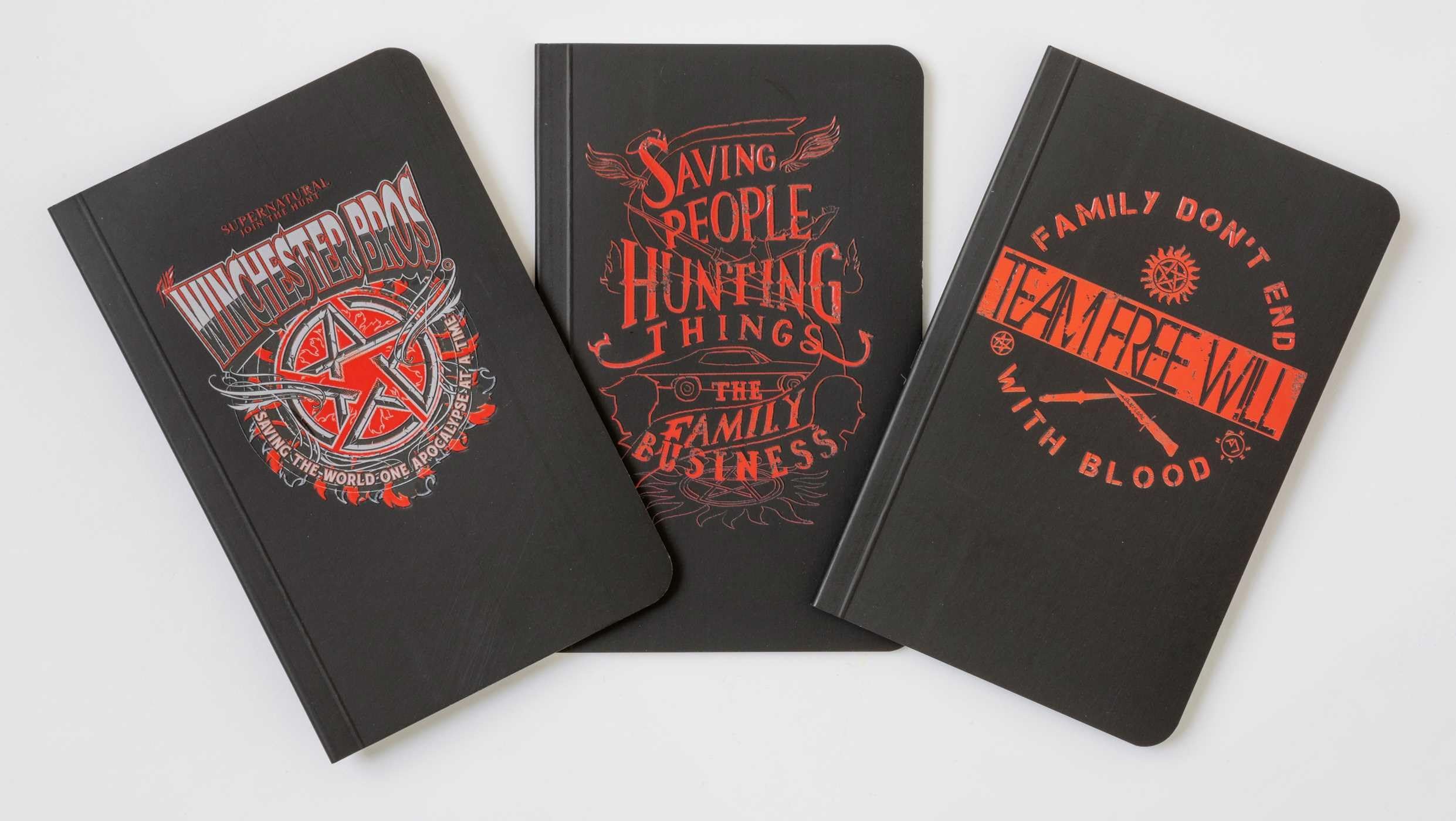 Supernatural Pocket Notebook Set of 3 - Sci-Fi Fantasy Journal Collection for Writers, Students & Fans - Perfect for Note-Taking, Sketching & Gift Giving