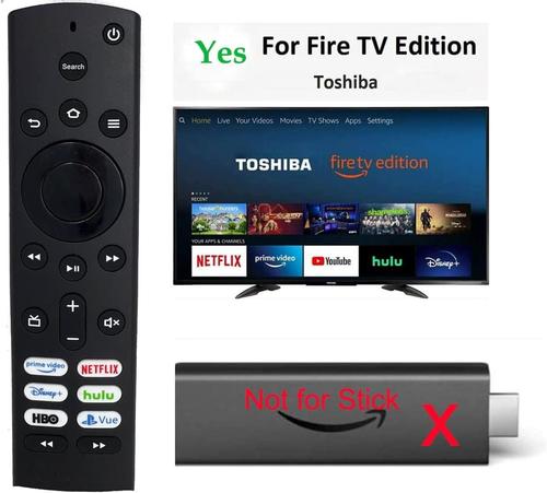 3-Pack Replacement Remote Bundle - 2x for Amazon Fire TV Stick & 1x for Toshiba Smart TV | Universal Control for Streaming & Smart Home Entertainment