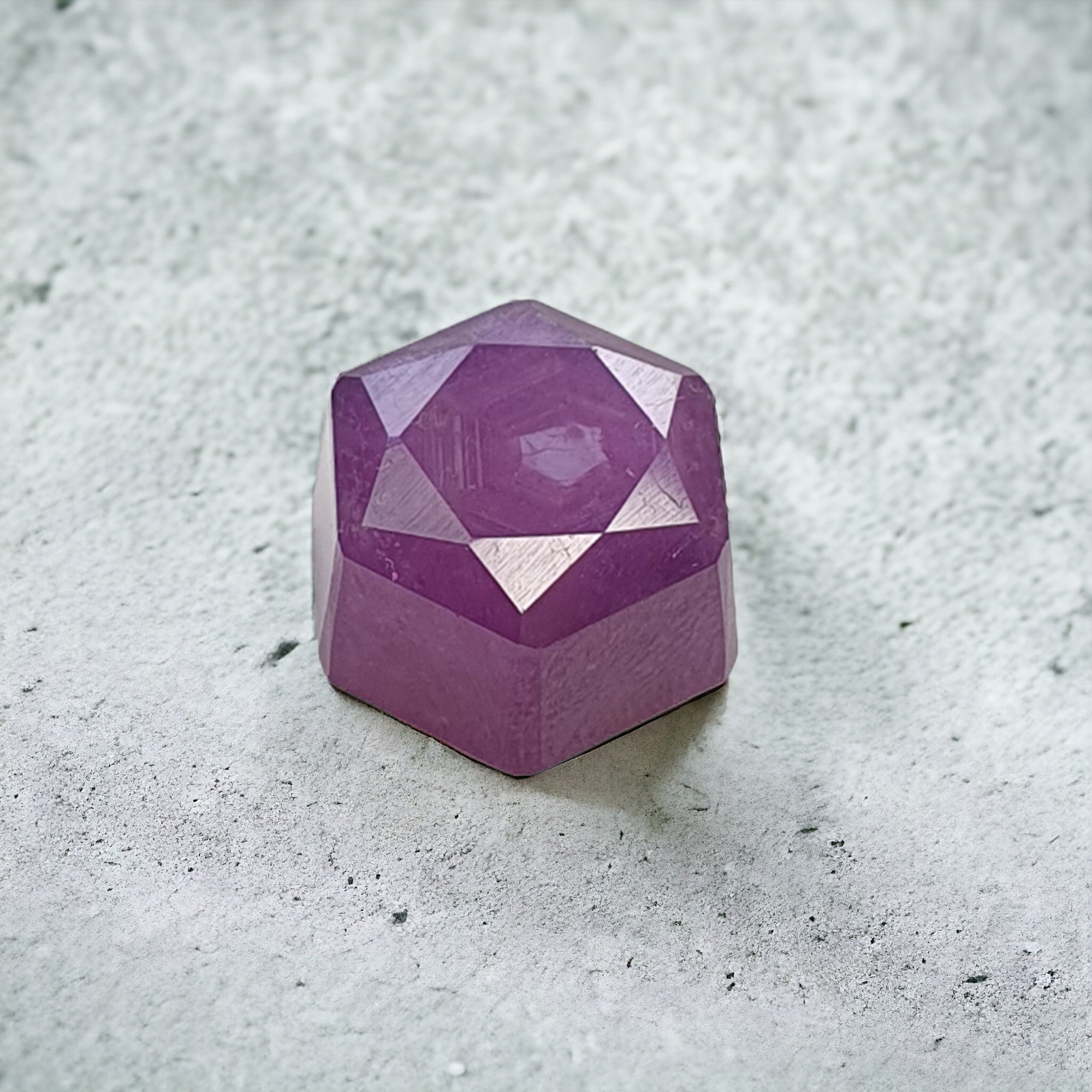 Natural 14.50cts Untreated Purple Ruby Gemstone - Hexagon Shape 13x12mm Normal Cut for Jewelry Making, Engagement Rings & Luxury Gifts