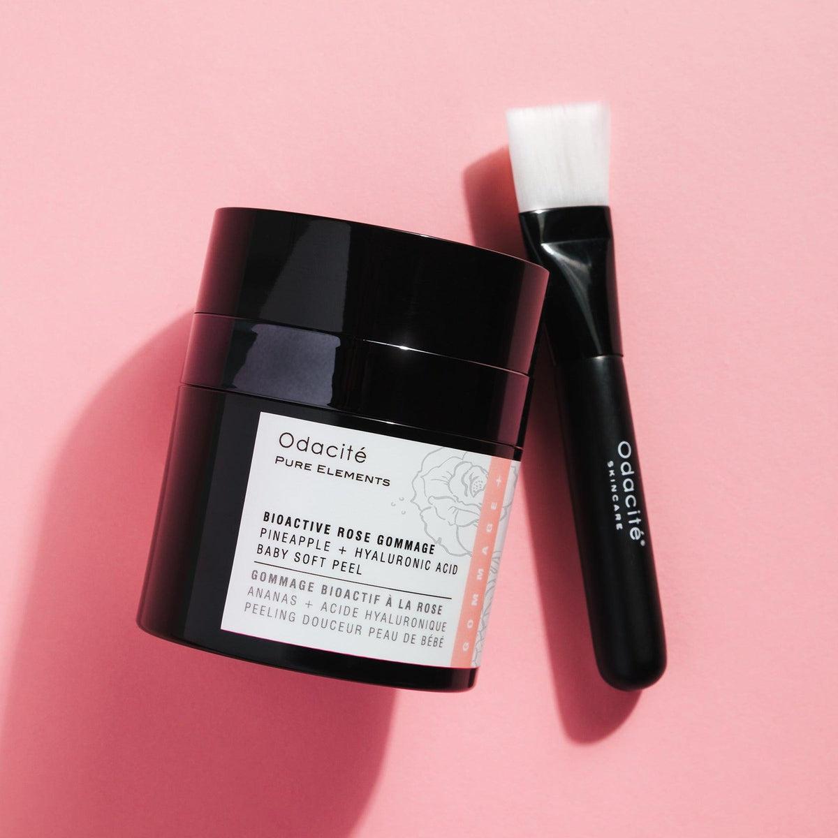 Bioactive Rose Gommage Exfoliating Scrub - Natural Facial Cleanser for Glowing Skin | Perfect for Daily Skincare Routine & Spa Treatments