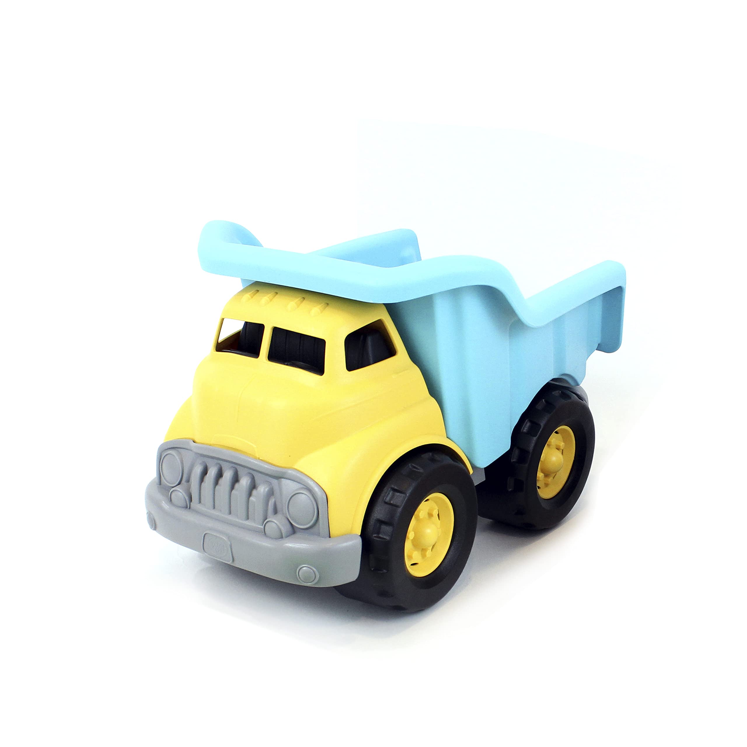 Green Toys Dump Truck - Eco-Friendly Turquoise/Yellow Construction Vehicle Toy for Kids | Perfect for Sandbox Play, Outdoor Adventures & Imaginative Playtime