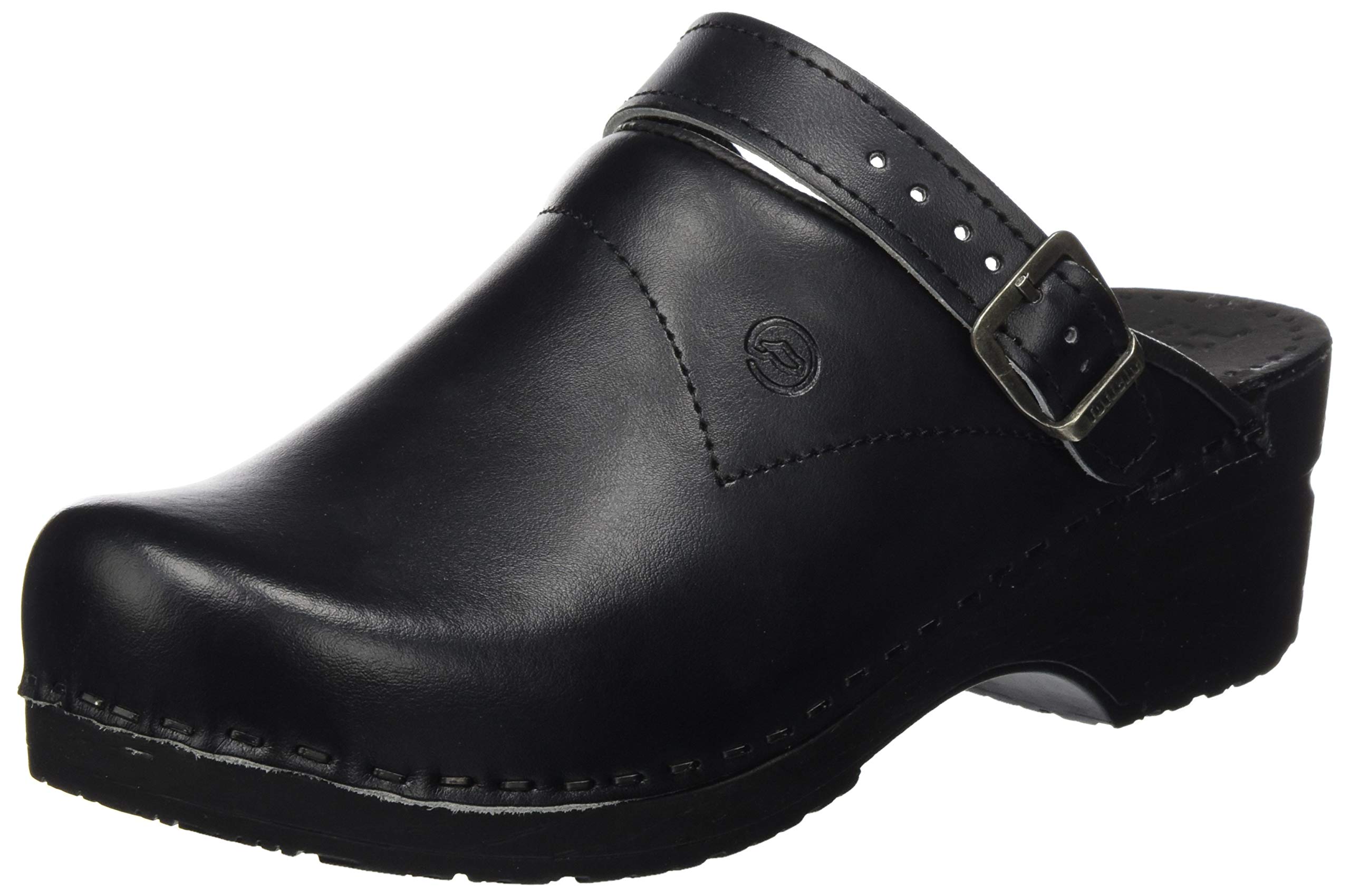 Toffeln Flexi Klog 0723 - Black Comfortable Slip-On Clogs for Men & Women - Perfect for Home, Garden, and Indoor/Outdoor Use