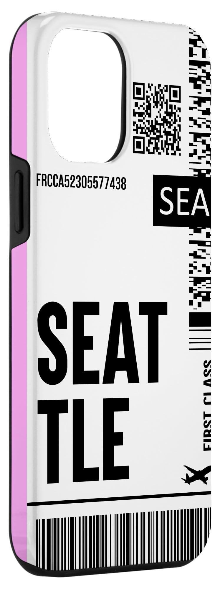 iPhone 12 Pro Max Case - Premium Protective Phone Cover with Seattle Airplane Travel Design | Perfect for Business Trips, Vacations & Travel Enthusiasts