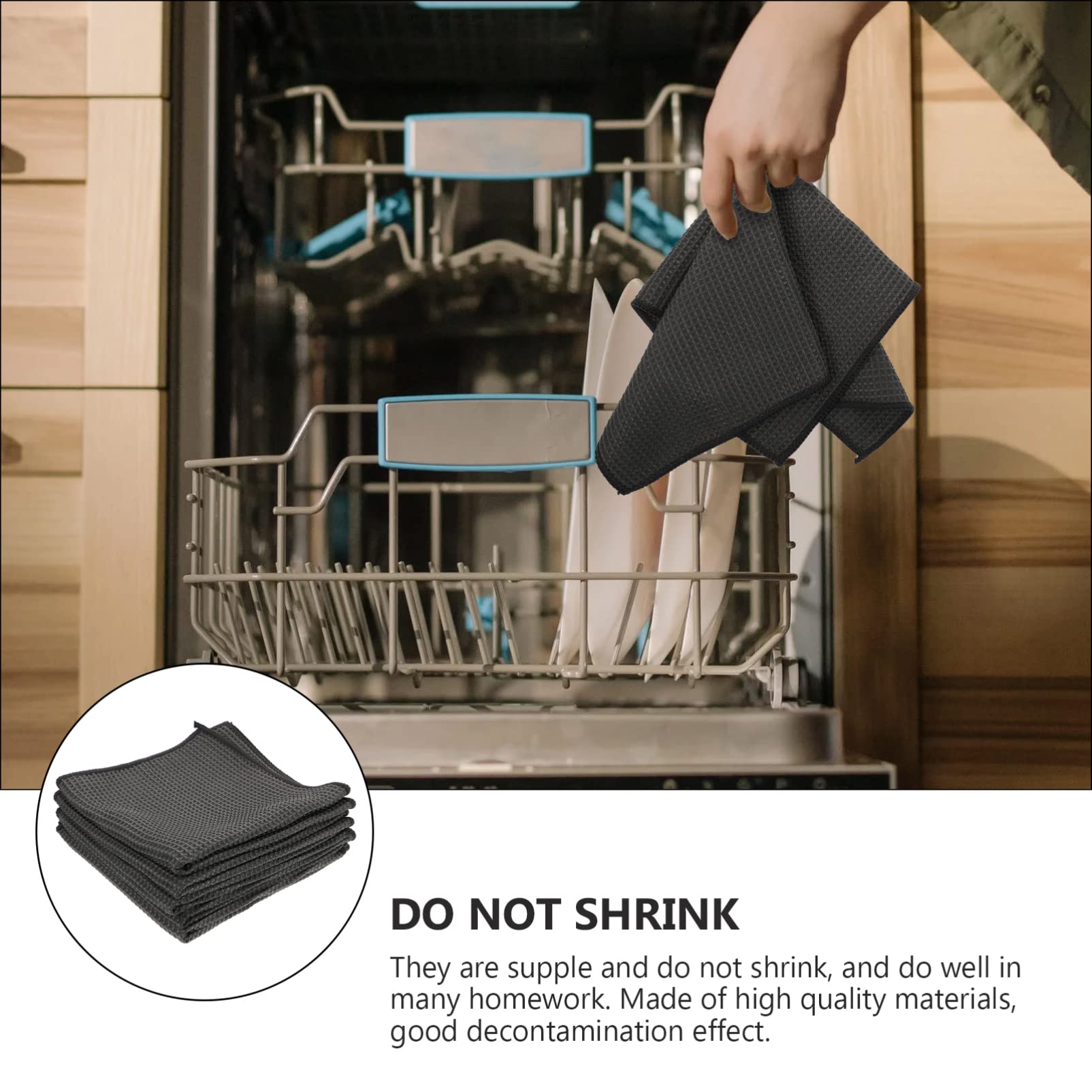 5pcs Soft Scouring Cloths for Kitchen, Car & Body Cleaning - Multipurpose Cleaning Rags for Home & Restaurant Use