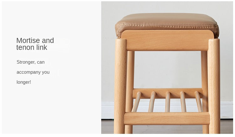 Solid Wood Shoe Storage Bench - Beech, Cherry, Walnut & Oak - Entryway Organizer for Home & Closet Storage