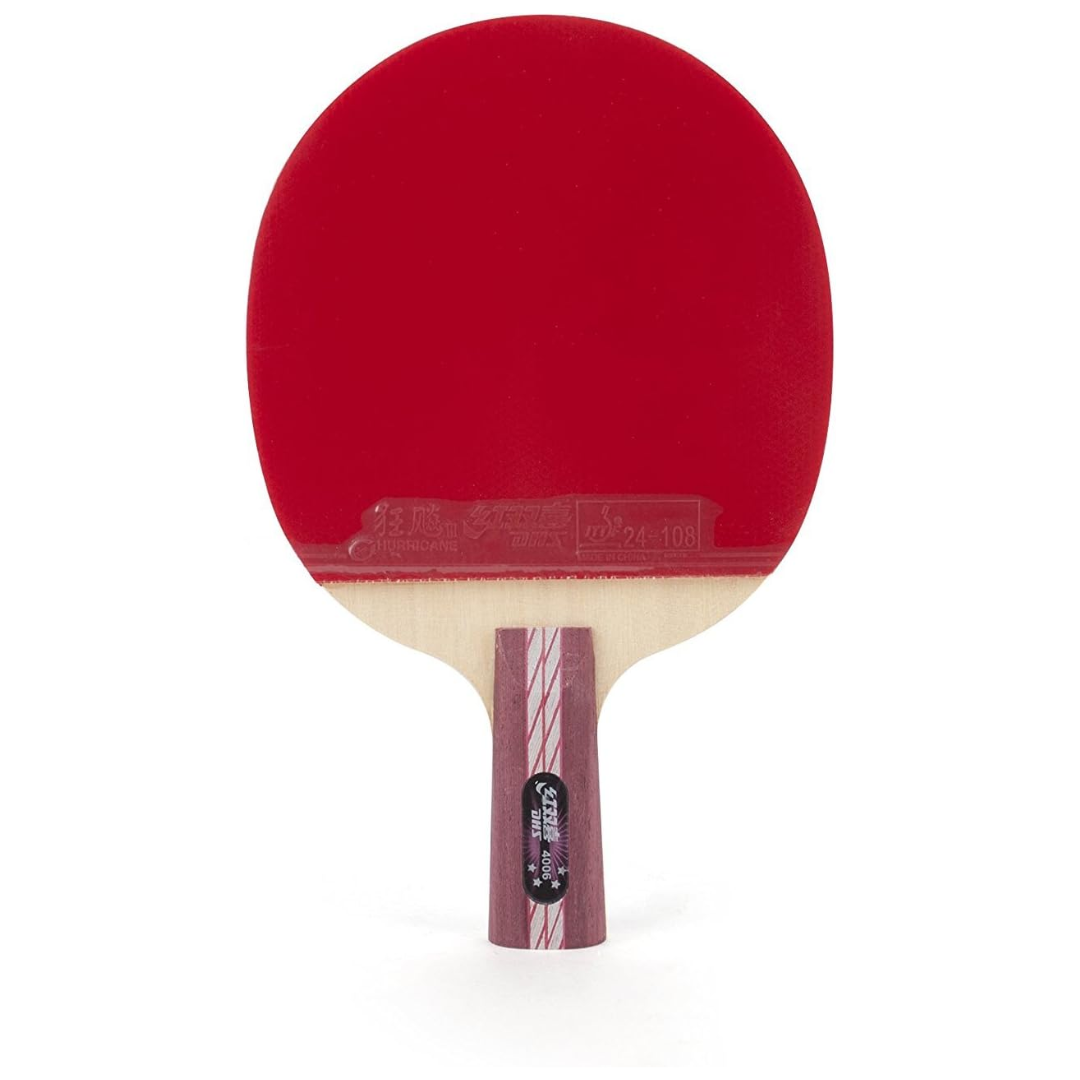 DHS H4006 Professional Penhold Table Tennis Racket - Premium Carbon Blade for Spin & Speed - Perfect for Training & Competitive Play
