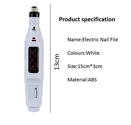 Electric Nail Drill Kit - 15000 RPM Professional Manicure Pedicure Machine with Sanding Bands & Bits | Portable Nail File for Home & Salon Use | Perfect for Nail Art, Acrylics & Gel Polish Removal