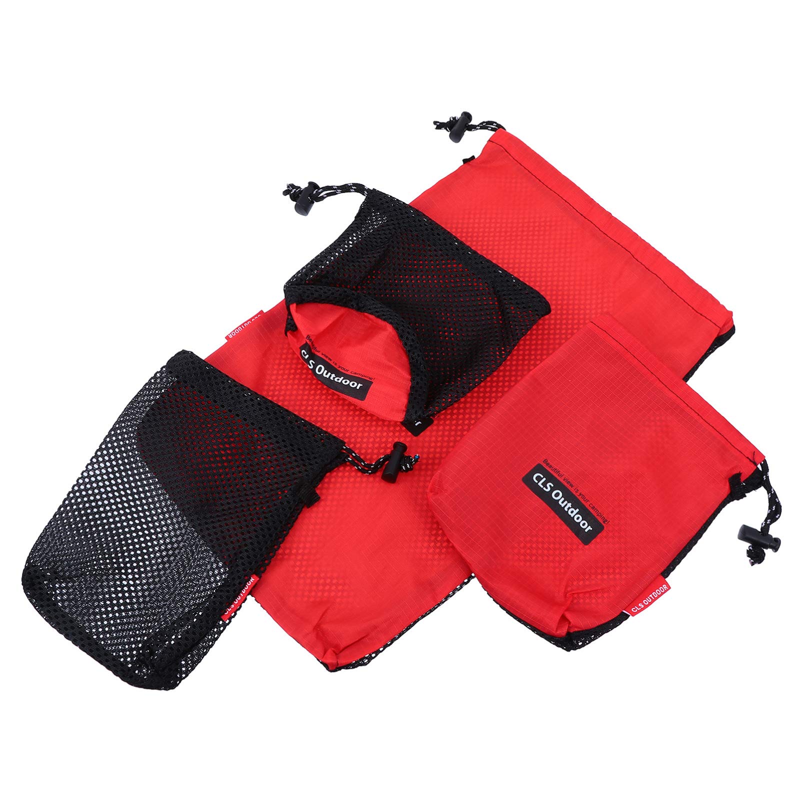 BESPORTBLE 5-Pack Travel Toiletry Bags - Waterproof Oxford Cloth Drawstring Pouches for Makeup, Cosmetics & Accessories | Compact Wash Net Organizer for Camping, Gym & Vacation Essentials