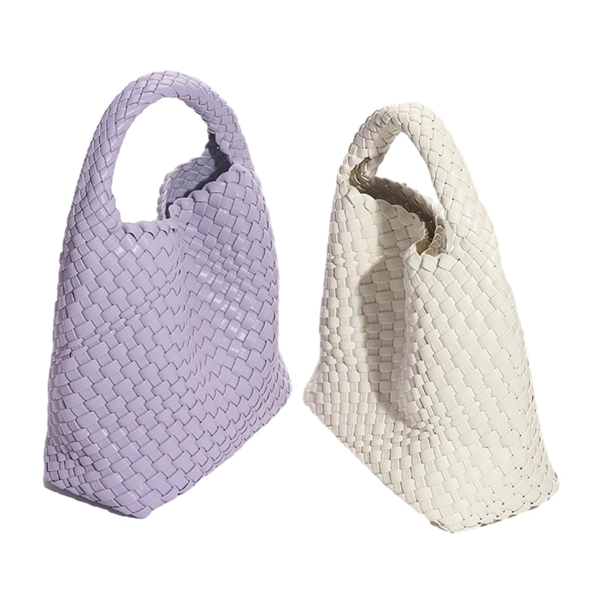 Stylish Large Woven Tote Bag for Women - Soft PU Leather Handbag with Retro Shoulder Strap | Perfect for Beach, Shopping & Holiday Travel Accessories