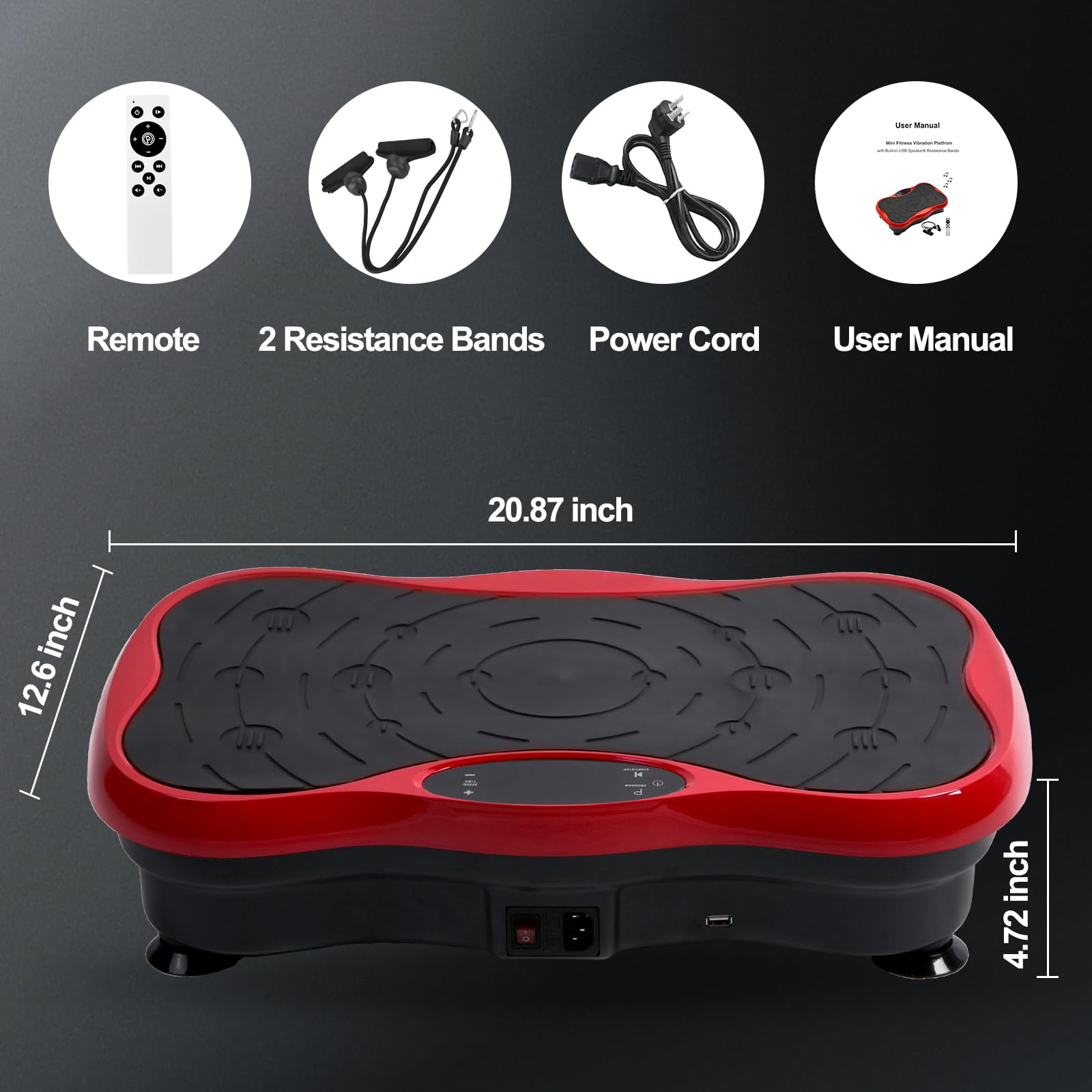 COSTWELL Whole Body Vibration Exercise Machine - Home Gym Fitness Platform for Weight Loss & Toning | Ideal for Home Workouts, Muscle Recovery & Senior Fitness