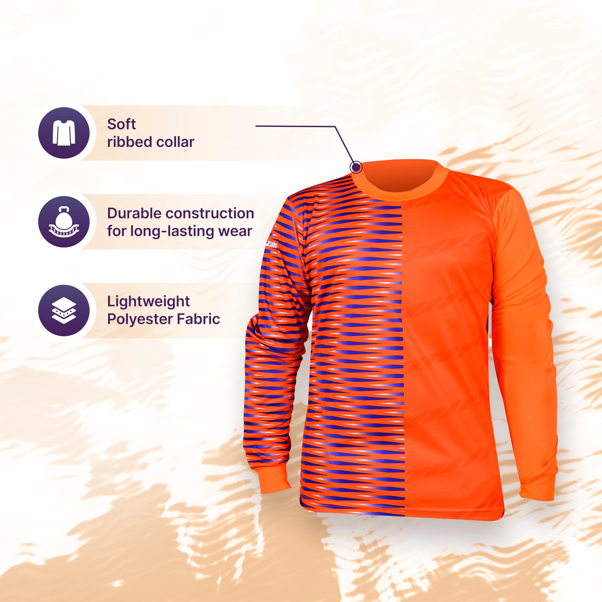 Vizari Portola Goalkeeper Jersey for Kids & Adults - Breathable Soccer Goalie Shirt for Youth & Adult Players - Perfect for Training, Matches & Goalkeeper Practice