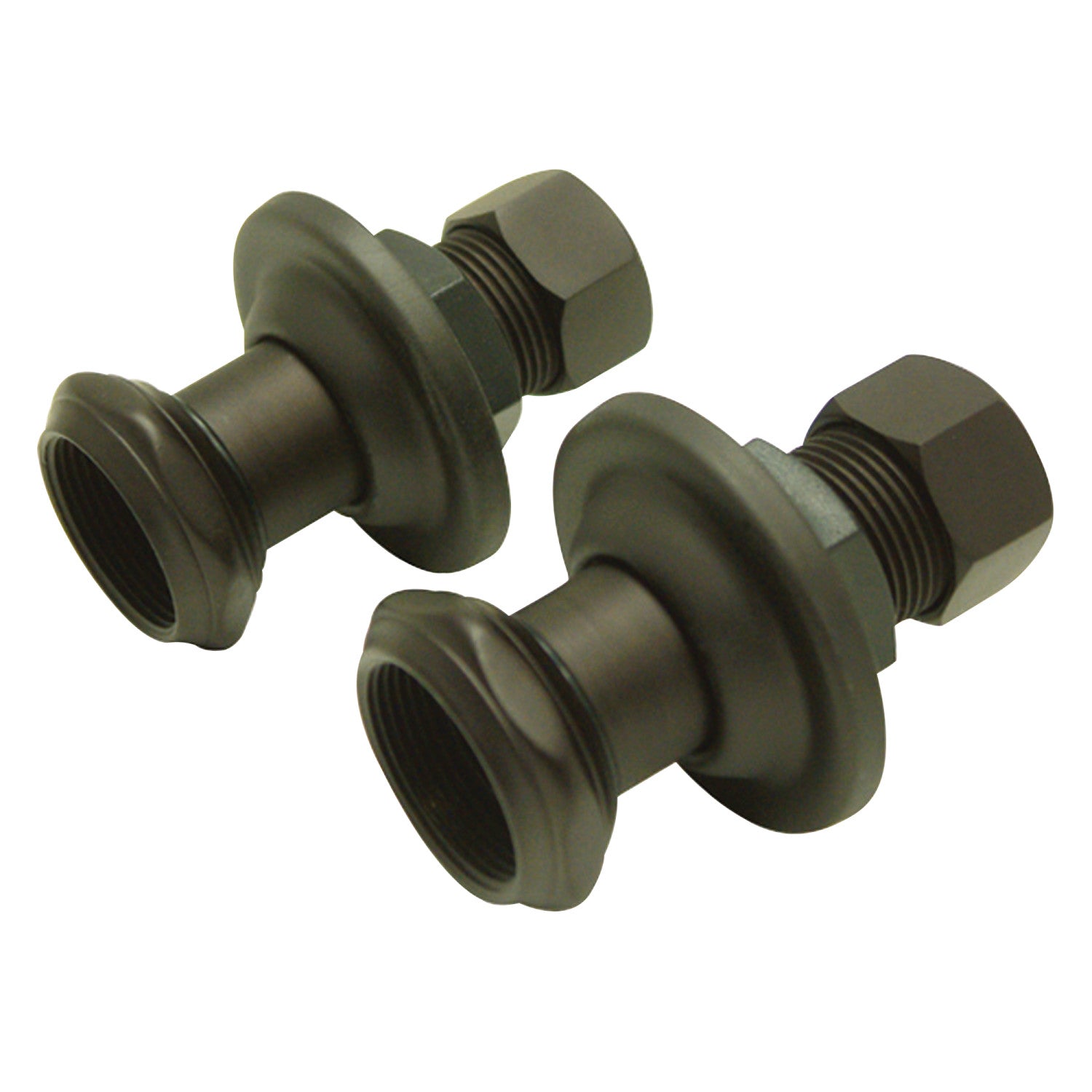 AEU4105 1-3/4 Inch Oil Rubbed Bronze Wall Union Extension - Vintage Style Plumbing Fitting for Bathroom & Kitchen Faucet Installations