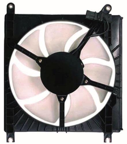 Go-Parts Condenser Fan Assembly for 2002-2007 Suzuki Aerio | 3E+1 Inch Automotive Engine Cooling Fan | 50 CFM 3-Pin Forced Air Cooling System | Perfect for Engine Overheating Prevention & AC Performance Enhancement