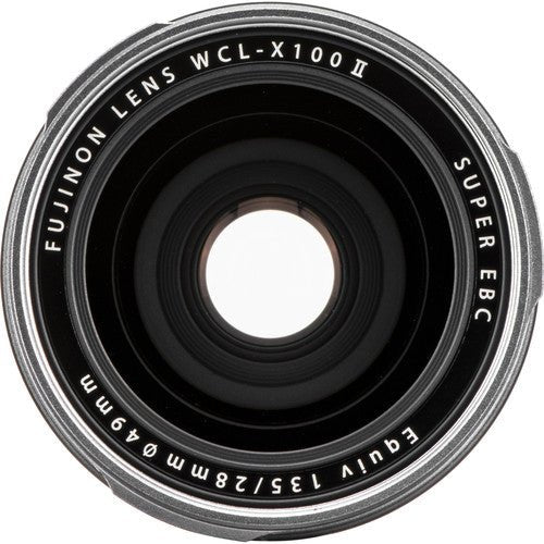 Fujifilm WCL-X100II Wide Conversion Lens (Silver) - Compatible with Fujifilm X100 Series Cameras - Perfect for Travel, Landscape & Street Photography