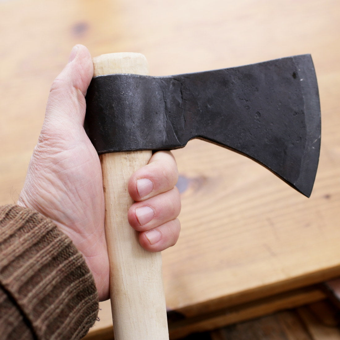 Forged Tomahawk TH54 P65 - High-Quality Tactical Axe for Camping, Survival & Outdoor Adventures