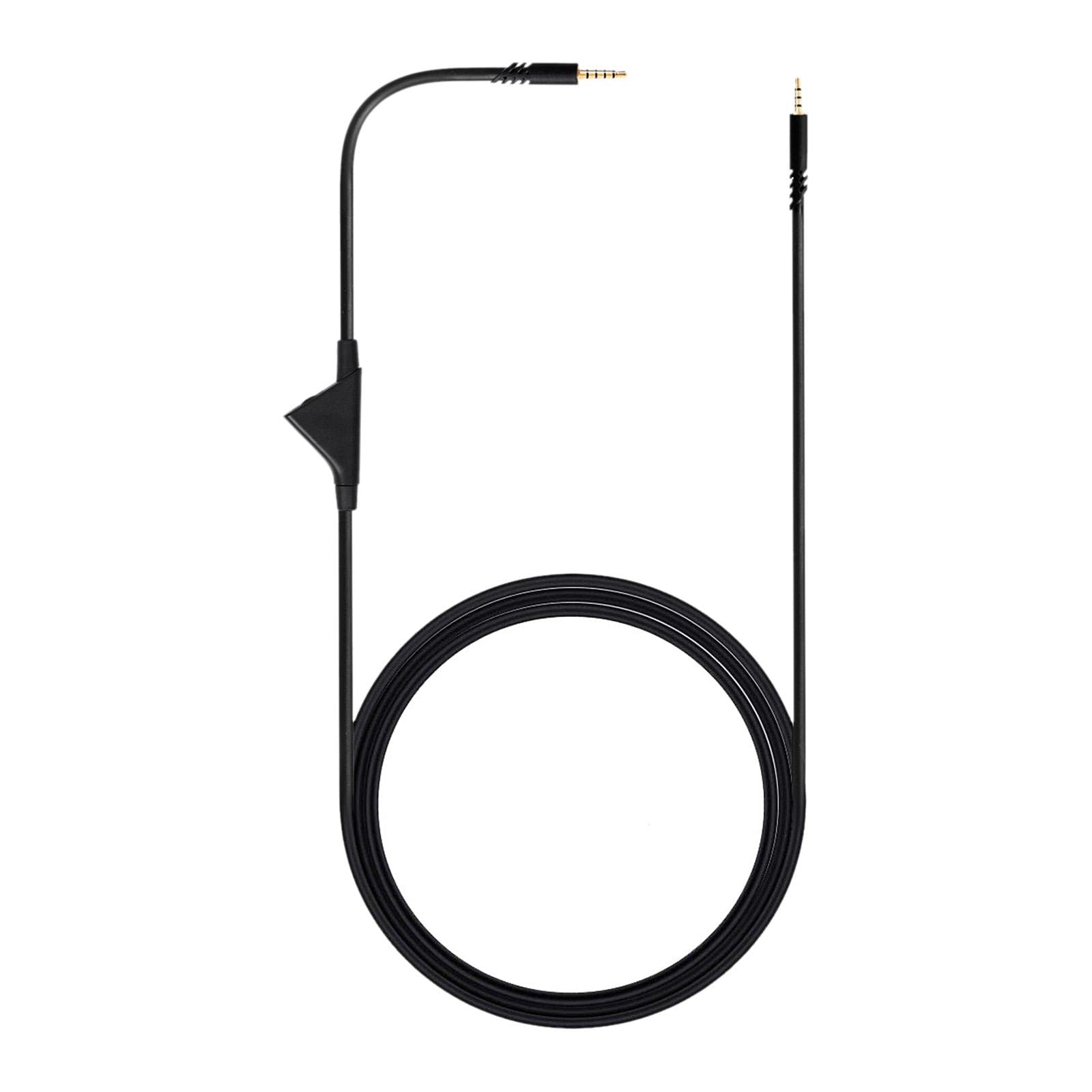 Ronyme 3.5mm AUX Cable with Volume Control - 6.5ft/2M Replacement Cord for Gaming Headsets (A30, A40) - Durable Nylon Braided Audio Wire for PC, PS4, Xbox - Plug & Play for Enhanced Gaming & Music Experience