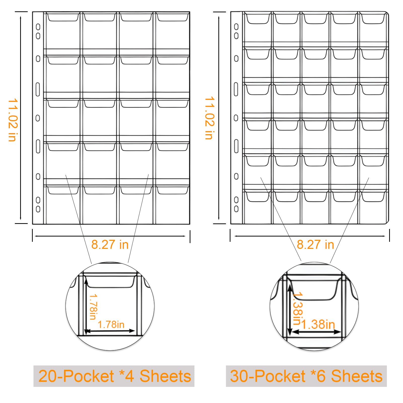 Premium Coin Collection Book with 428 Pockets & 12 Currency Sleeves - Brown Display Storage Album for Rare Coins & Paper Money - Perfect for Collectors, Organizing, and Showcasing Valuable Collections