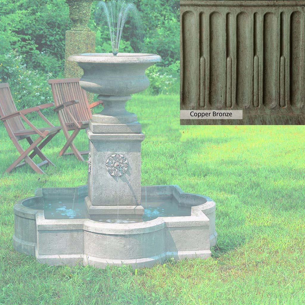 Campania International Palazzo Urn Fountain - Classic Outdoor Garden Water Fountain for Patio, Yard & Landscape Decor | Perfect for Mediterranean & Italian Style Gardens