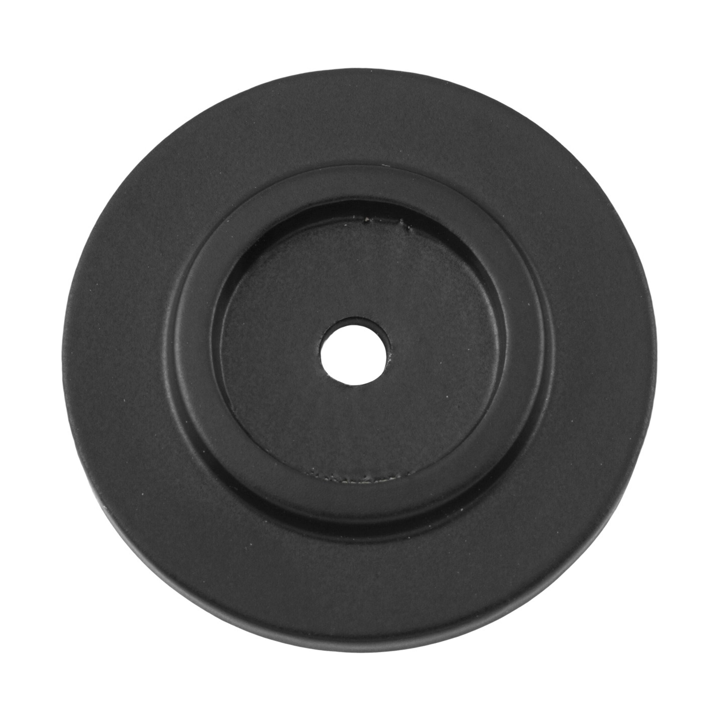 9692 Matte Black Backplate for Domed Cupboard Knob - 38mm Diameter - Cabinet Hardware Replacement Part for Kitchen & Bathroom Renovation