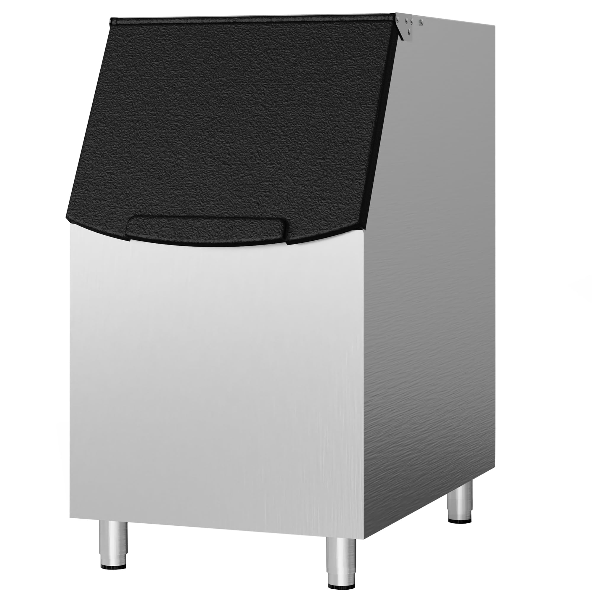 YAAKOV Commercial Ice Machine with Ice Storage Bucket - 30L Capacity Stainless Steel Ice Bin for Restaurants, Bars, and Catering Events