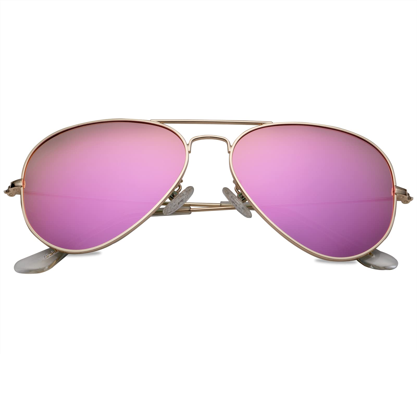 Polarized Aviator Sunglasses for Men & Women - 100% UV Protection Classic Pilot Shades with Spring Hinge - Perfect for Driving, Travel & Outdoor Activities
