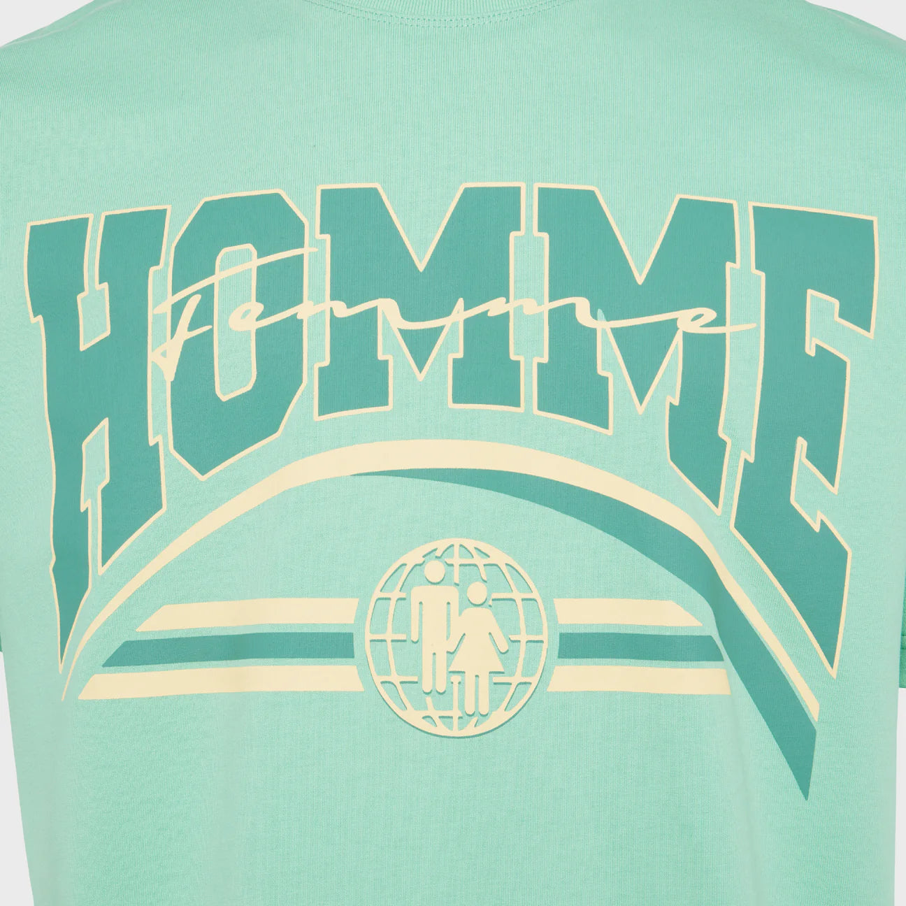 Men's & Women's Global Logo Graphic Tee in Green - Casual Streetwear for Everyday Outfits