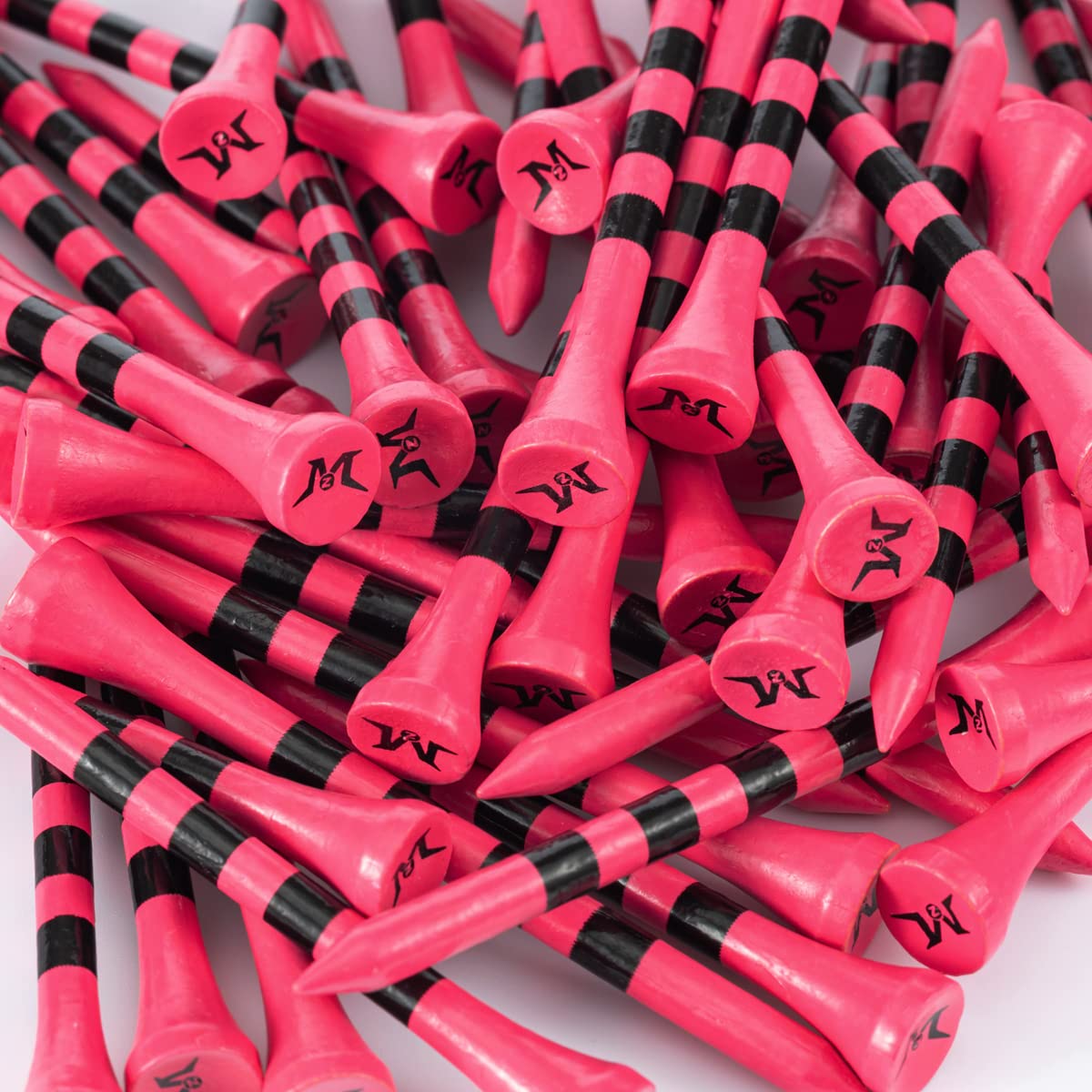 Premium MAZEL Natural Wood & Bamboo Golf Tees 2.75