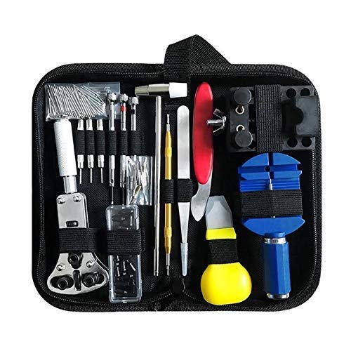147-Piece Professional Watch Repair Tool Kit - Watch Link Pin Remover, Case Back Opener & Spring Bar Tool Set for Watchmakers (Ideal for Watch Battery Replacement, Band Adjustment & DIY Repairs)