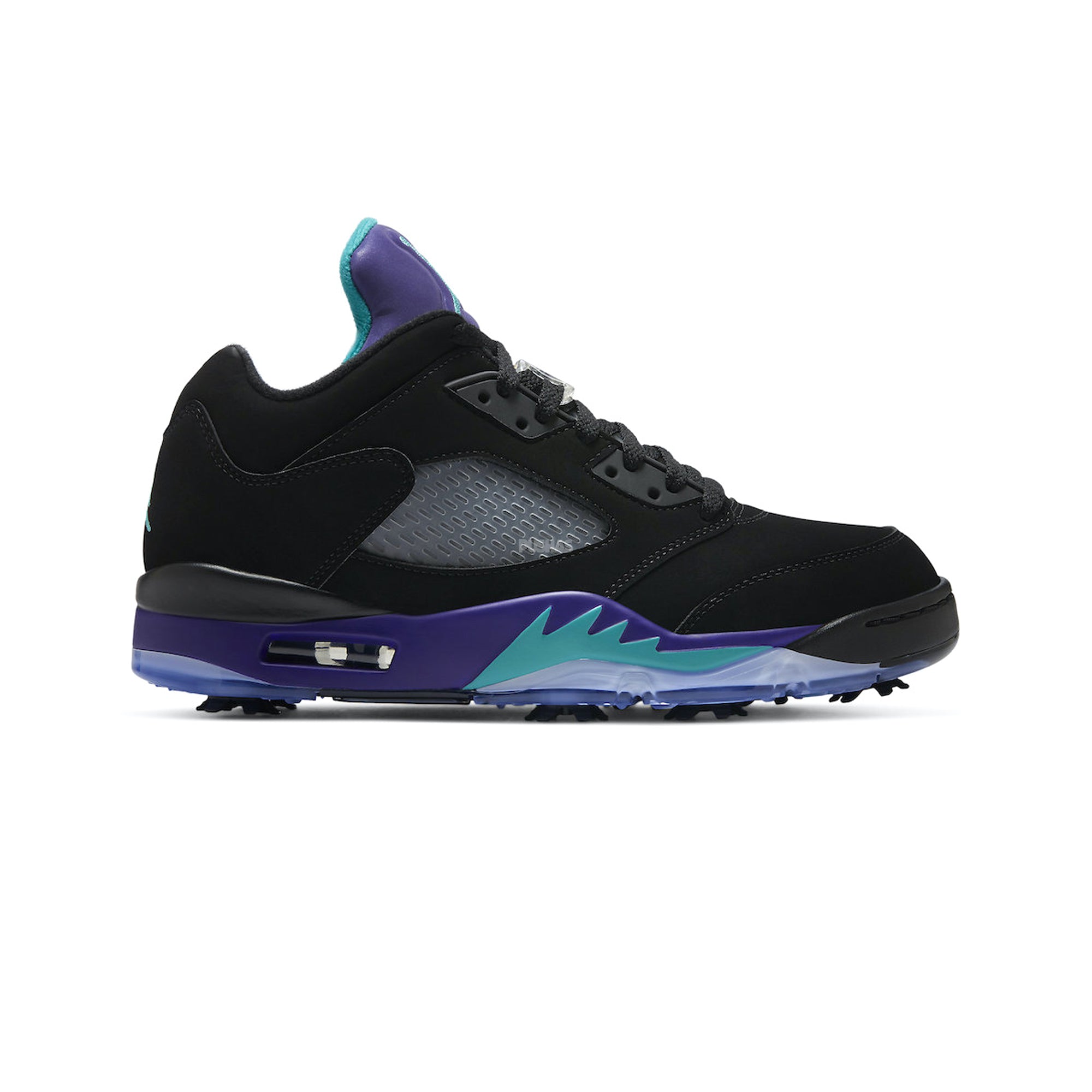 Air Jordan 5 Retro Low Golf Shoes 'Black Grape' (2020) - Men's Basketball-Inspired Golf Sneakers for Style & Performance on the Course