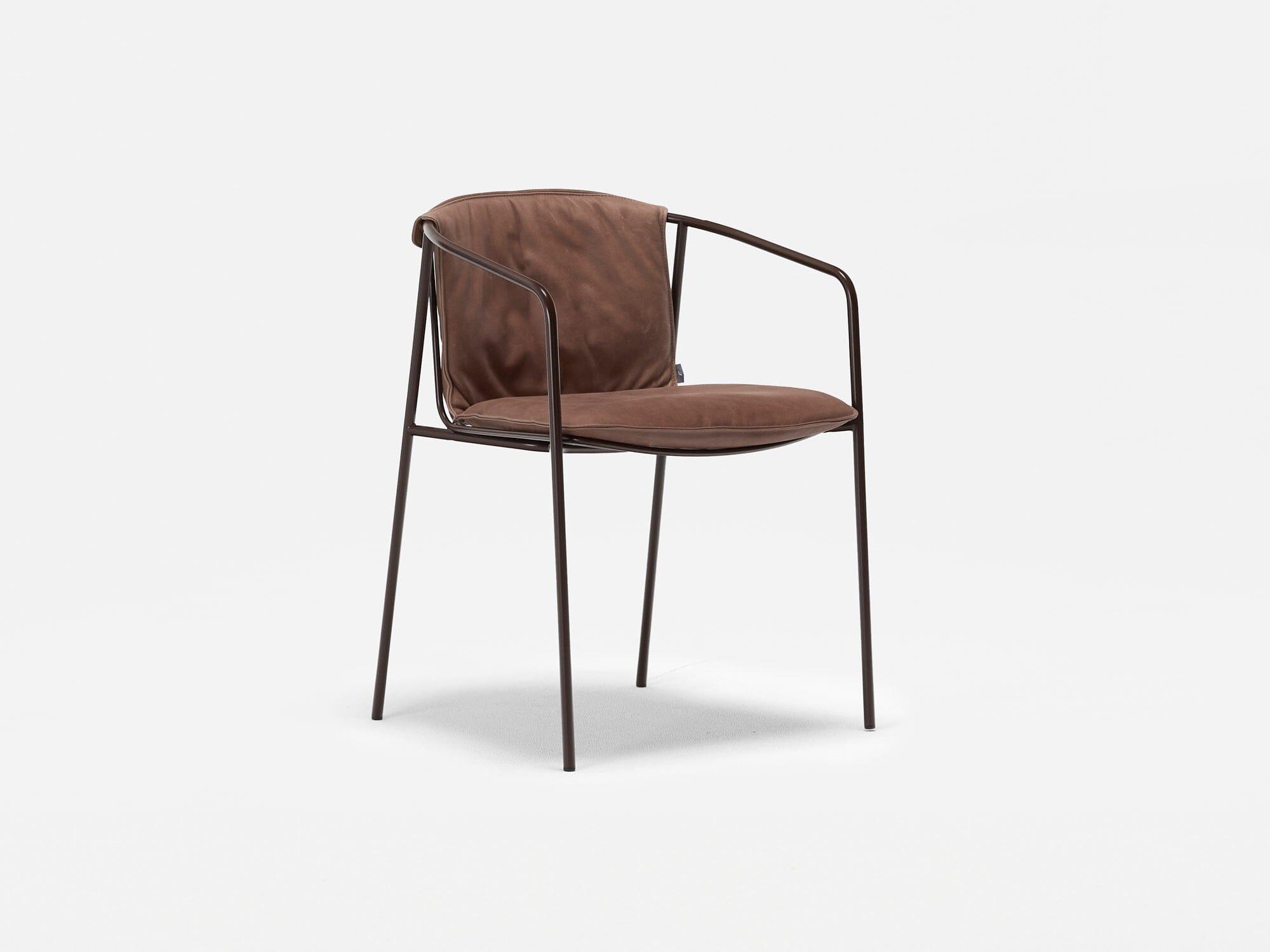 Wye Armchair - Modern Indoor Lounge Chair for Living Room, Bedroom & Office - Comfortable Upholstered Accent Chair with Wooden Legs