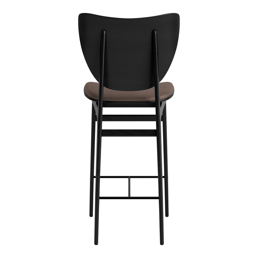 Elephant Counter Chair - Upholstered Bar Stool with Back Support for Kitchen Island, Breakfast Nook & Home Decor