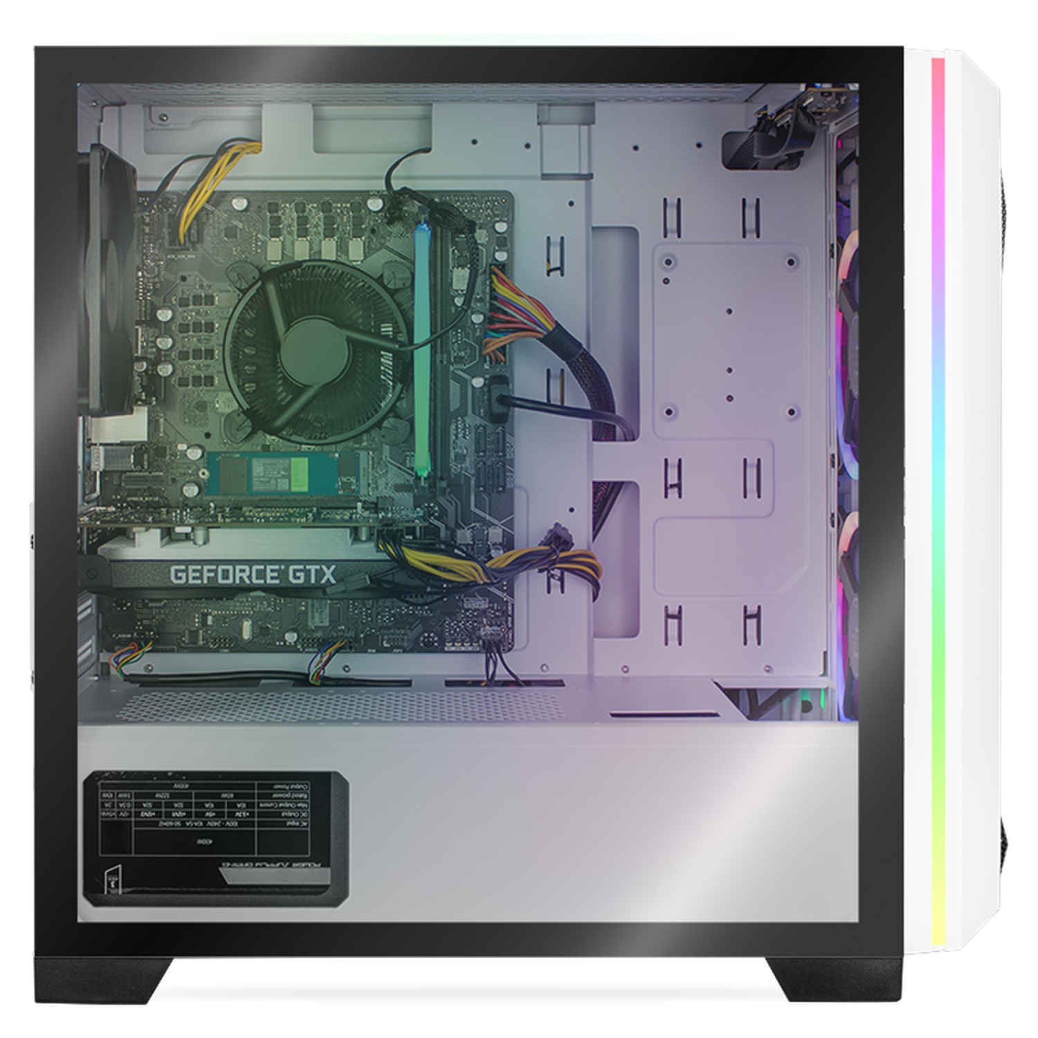 Xtreme Gaming PC with NVIDIA GeForce GTX 1650, Intel Core i5-11400F, 16GB RAM, 480GB SSD, WiFi - White | High-Performance Desktop for Gaming, Streaming & Content Creation