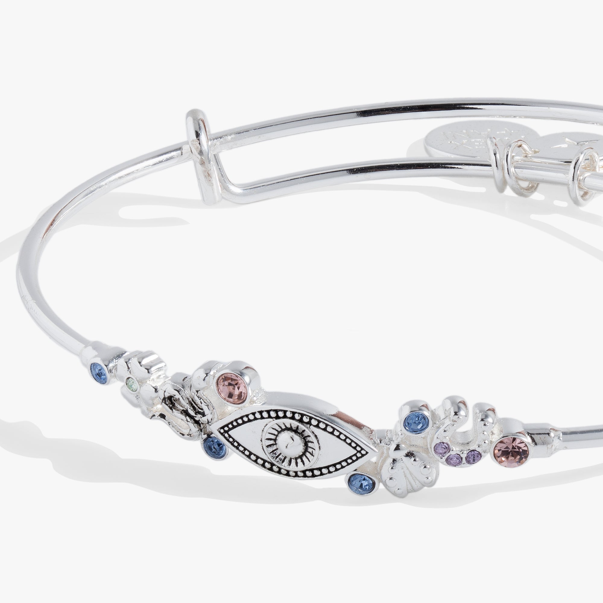 Evil Eye Inline Bangle Bracelet - Protection Jewelry for Women | Perfect for Everyday Wear, Gifts & Spiritual Healing