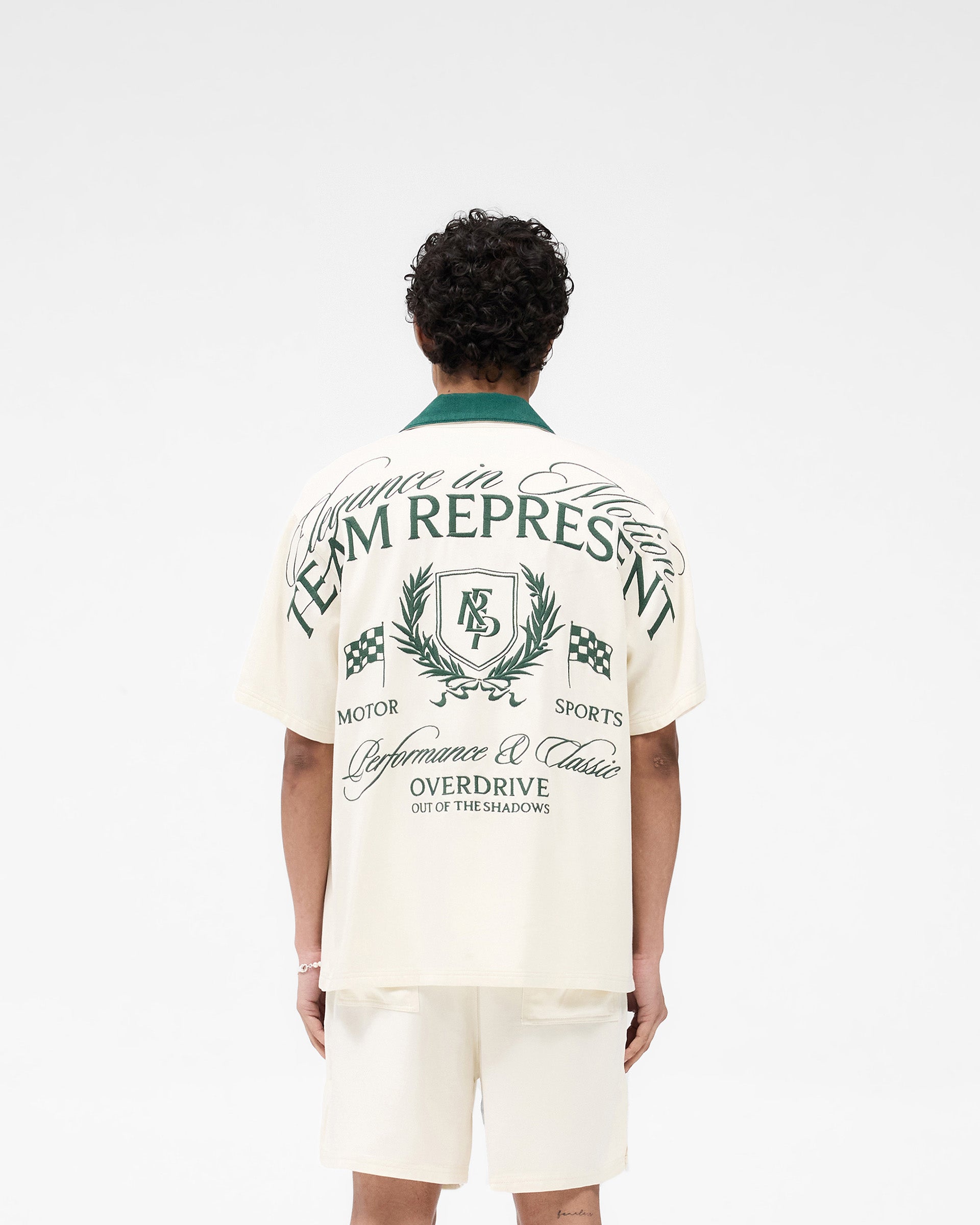 Represent Crest Shirt in Antique White | Premium Cotton Button-Up for Men | Perfect for Casual Wear, Office & Date Nights